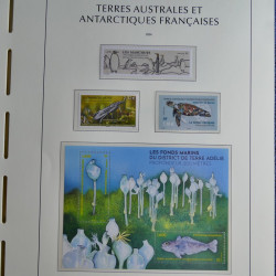 Collection timbres de T.A.A.F. 2020-2024 neufs** en un album.