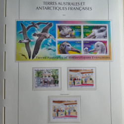 Collection timbres de T.A.A.F. 2010-2019 neufs** complet en un album.