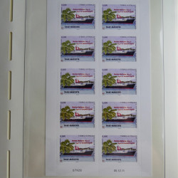 Collection timbres de T.A.A.F. 2010-2019 neufs** complet en un album.