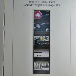 Collection timbres de T.A.A.F. 2010-2019 neufs** complet en un album.