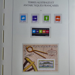 Collection timbres de T.A.A.F. 2010-2019 neufs** complet en un album.