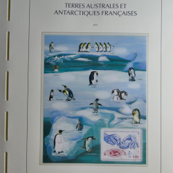 Collection timbres de T.A.A.F. 2010-2019 neufs** complet en un album.