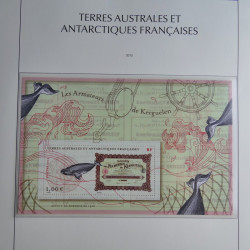 Collection timbres de T.A.A.F. 2010-2019 neufs** complet en un album.