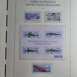 Collection timbres de T.A.A.F. 2010-2019 neufs** complet en un album.