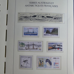 Collection timbres de T.A.A.F. 2010-2019 neufs** complet en un album.