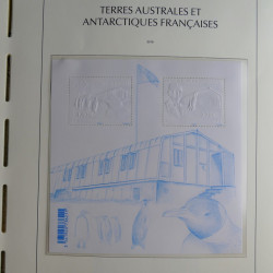 Collection timbres de T.A.A.F. 2010-2019 neufs** complet en un album.