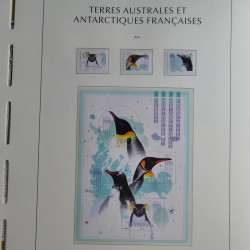 Collection timbres de T.A.A.F. 2010-2019 neufs** complet en un album.