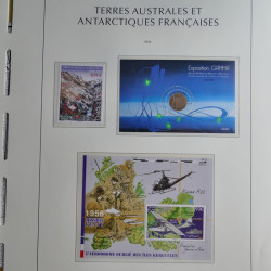 Collection timbres de T.A.A.F. 2010-2019 neufs** complet en un album.