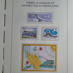 Collection timbres de T.A.A.F. 2010-2019 neufs** complet en un album.