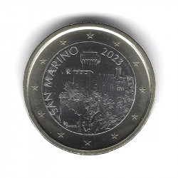1 euro Saint Marin 2023 face nationale - La tour Cesta.