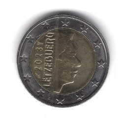 2 euros Luxembourg 2023 face nationale - Grand Duc Henri.