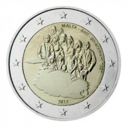 2 euros commémorative Malte 2013 UNC - Gouvernement autonome.