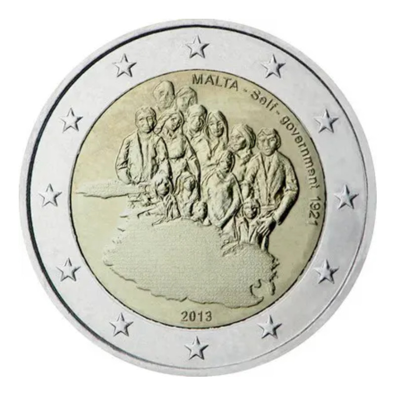 2 euros commémorative Malte 2013 - Gouvernement autonome.