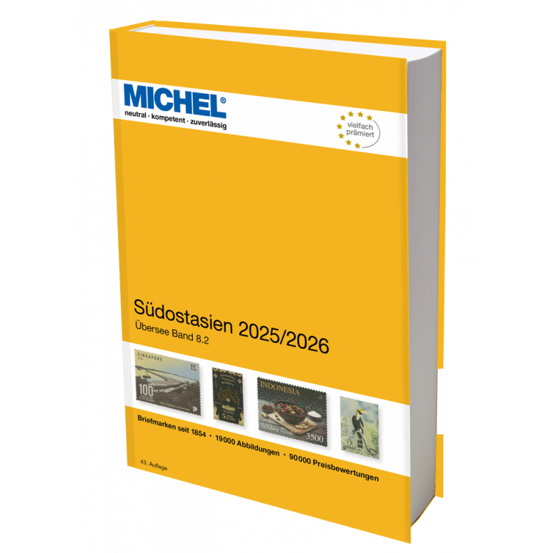 Catalogue de cotation Michel timbres d'Asie du Sud-Est 2025-2026.