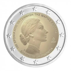 2 euros commémorative Grèce 2023 - Maria Callas.