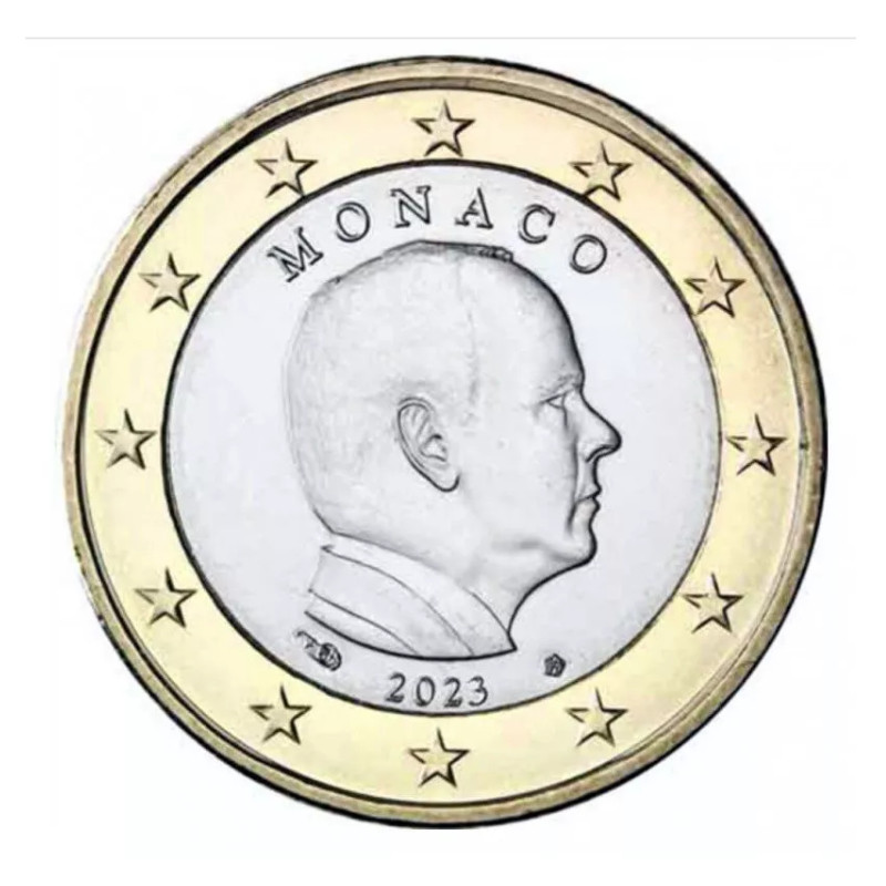 1 euro Monaco 2023 face nationale - Albert II.