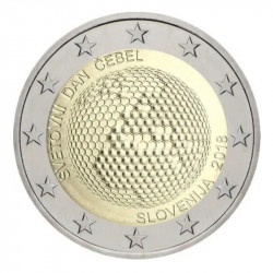 2 euros commémorative Slovénie 2018 - Journée Mondiale des Abeilles.