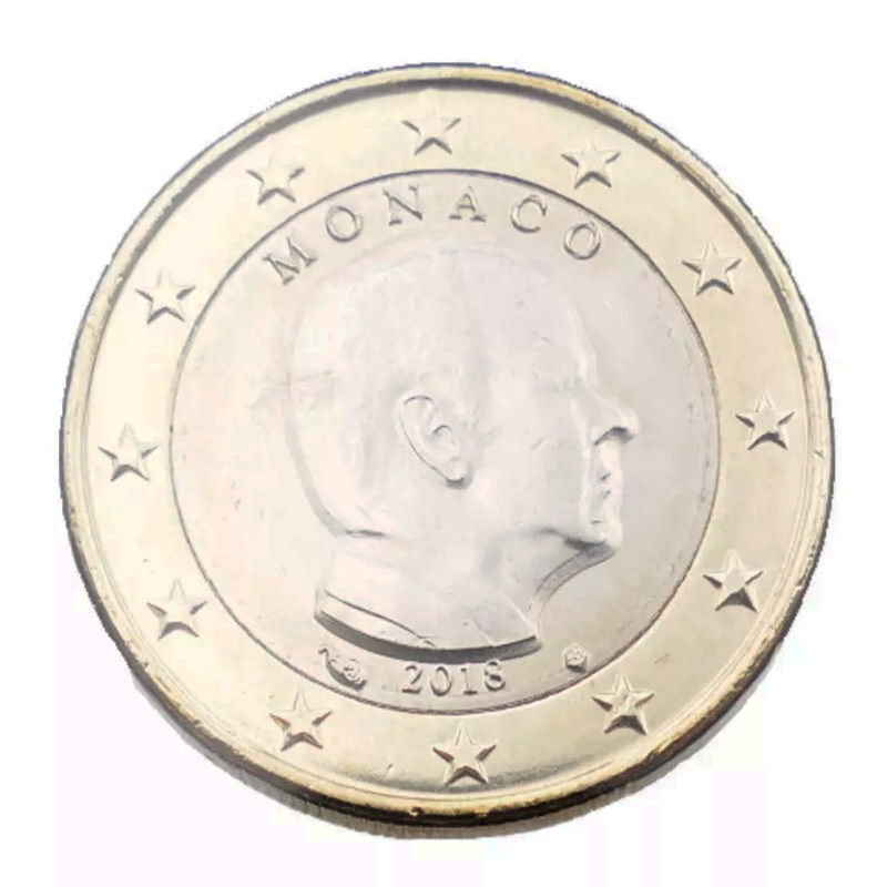 1 euro Monaco 2018 face nationale - Albert II.