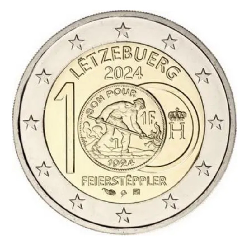 2 euros commémorative Luxembourg 2024 - Feiersteppler.