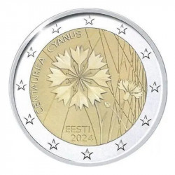 2 euros commémorative Estonie 2024 - Le Bleuet.