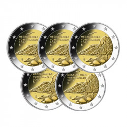 2 euros commémoratives Allemagne 2024 - Mecklembourg, les 5 ateliers.