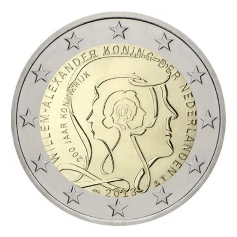 2 euros commémorative Pays-Bas 2013 - Anniversaire de la royauté.