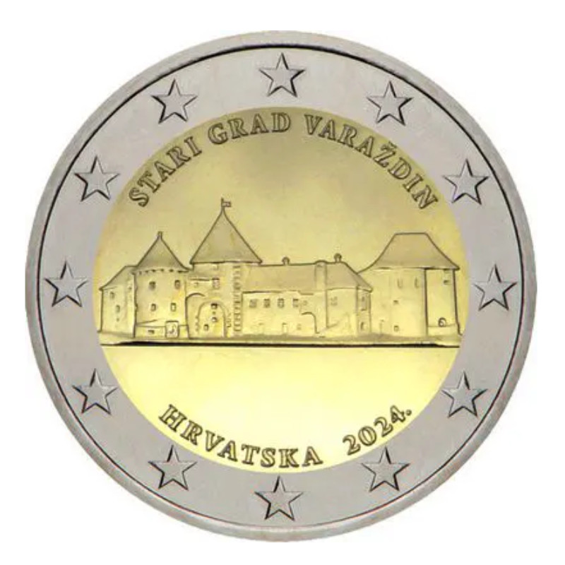 2 euros commémorative Croatie 2024 - Château de Varaždin.