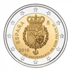 2 euros commémorative Espagne 2018 - Roi Felipe VI.