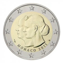2 euros commémorative Monaco 2011 - Mariage Princier.