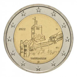 2 euros commémorative Allemagne 2022 - Thuringe.