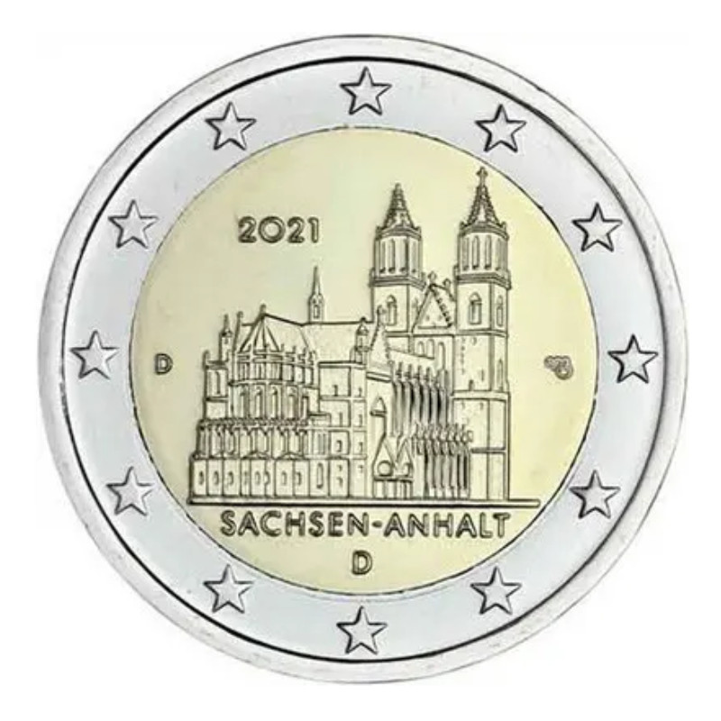 2 euros commémorative Allemagne 2021, Saxe-Anhalt.