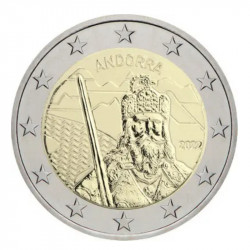 2 euros commémorative Andorre BU 2022 - Légende de Charlemagne.