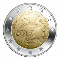 2 euros commémorative Malte 2023 coffret BU - Nicolas Copernic.
