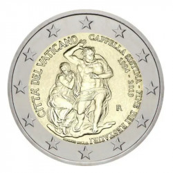 2 euros commémorative Vatican 2019 - Chapelle Sixtine en coffret BU.