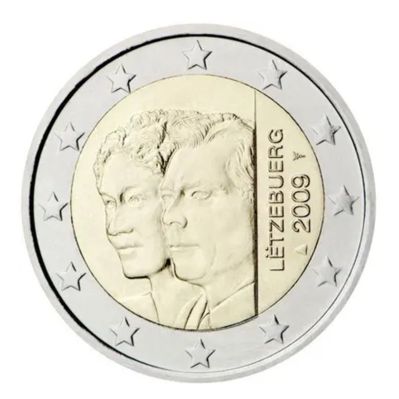 2 euros commémorative Luxembourg 2009 - Accession au trône de la Grande-Duchesse Charlotte.