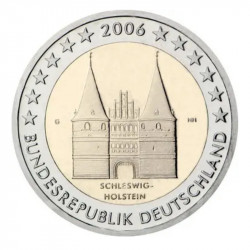 2 euros commémoratives Allemagne 2006 - Porte de Holstein, les 5 ateliers.