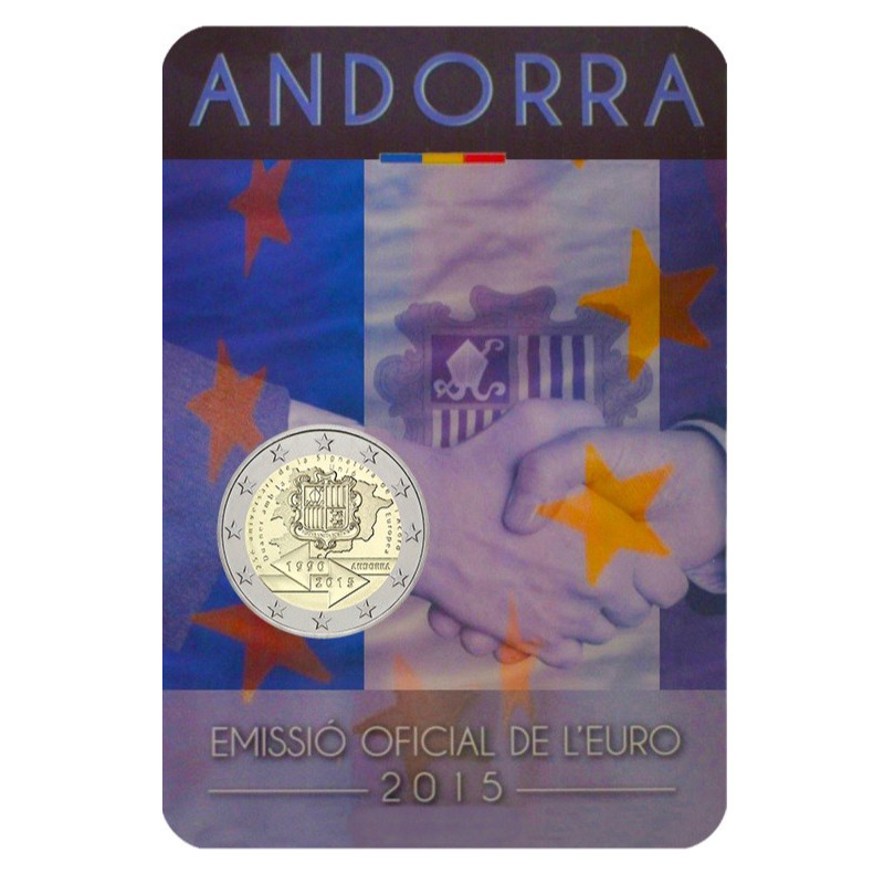 2 euros commémorative Andorre 2015 BU - Accord douanier.