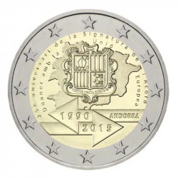 2 euros commémorative Andorre 2015 BU - Accord douanier.