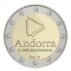 2 euros commémorative Andorre 2017 BU - Le pays des Pyrénées.