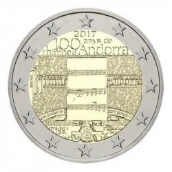 2 euros commémorative Andorre 2017 BU - L’hymne national.