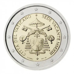 2 euros commémorative Vatican 2013 - Siège Vacant en coffret BU.