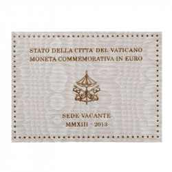2 euros commémorative Vatican 2013 - Siège Vacant en coffret BU.