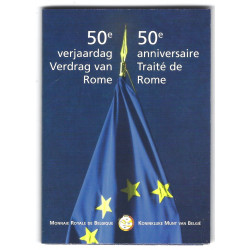 2 euros commémorative Belgique 2007 BU Coincard - Traité de Rome.