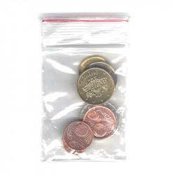 Série complète pièces 1 cent à 2 euros Lettonie année 2014 UNC.