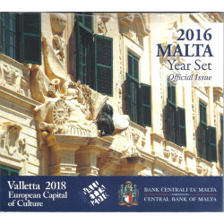 Série Euro Malte 2016 coffret BU Valletta neuf sous blister.