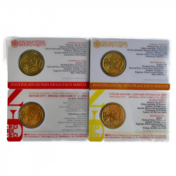Vatican lot de coincards 50 centimes et 1 euro en coffret.