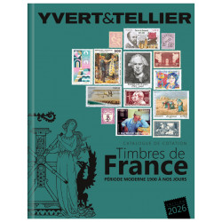 Catalogue de cotation timbres de France 2026 Yvert et Tellier en 2 tomes.