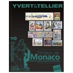 Catalogue de cotation timbres de Monaco et Tom 2026 Yvert et Tellier.