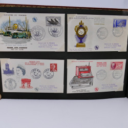 Collection enveloppes premier jour d'émission de France 1956-1959 en un album.