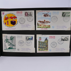 Collection enveloppes premier jour d'émission de France 1956-1959 en un album.